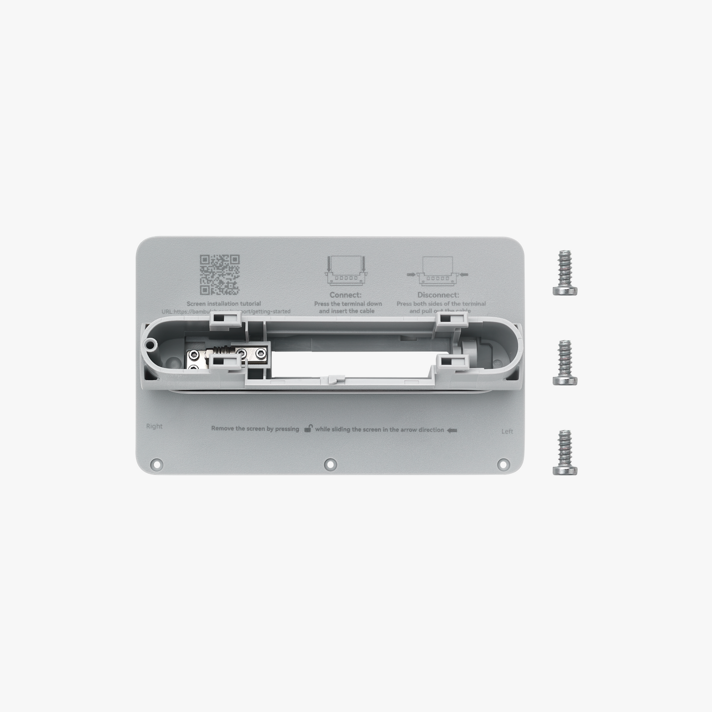 Display Rear Housing with Hinge - X1 Series DIS004
