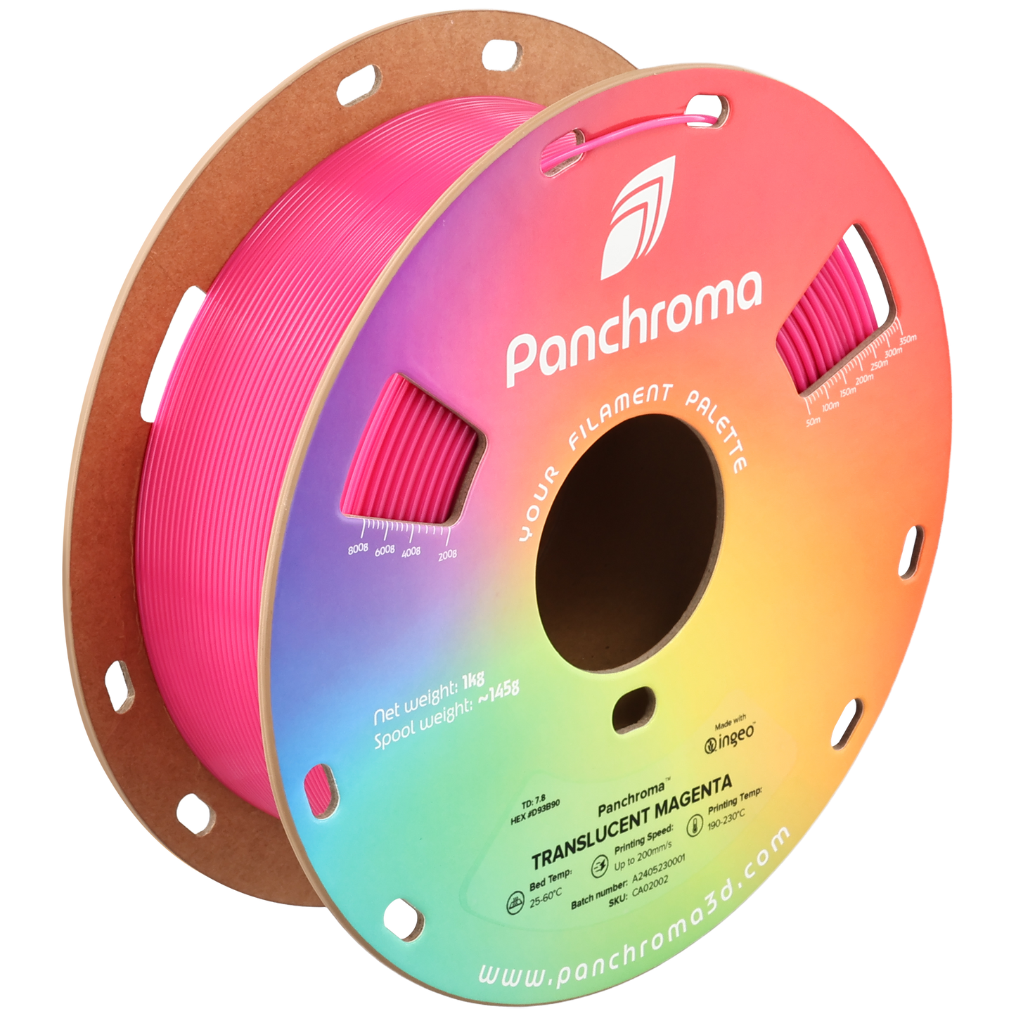 Panchroma PLA Translucent (1.75 mm, 1 kg)