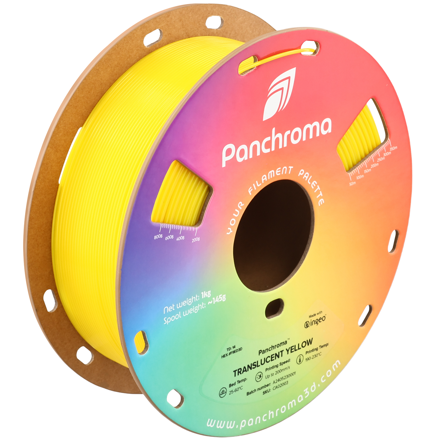 Panchroma PLA Translucent (1.75 mm, 1 kg)