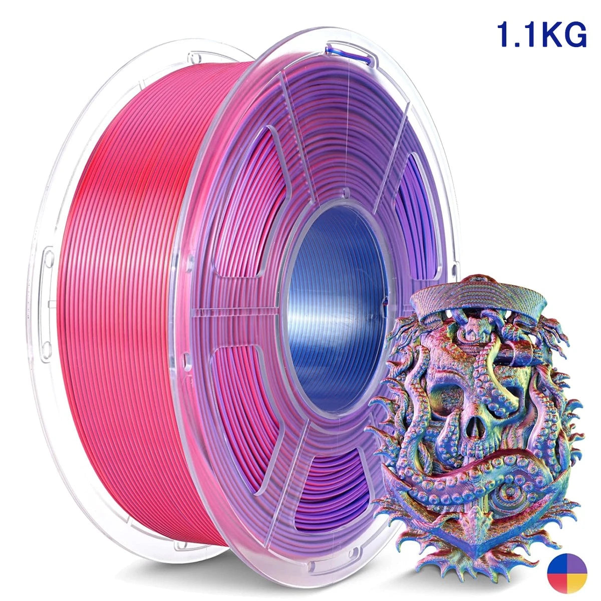 JAYO PLA+ Multi-Color SILK 1.75mm 1.1kg