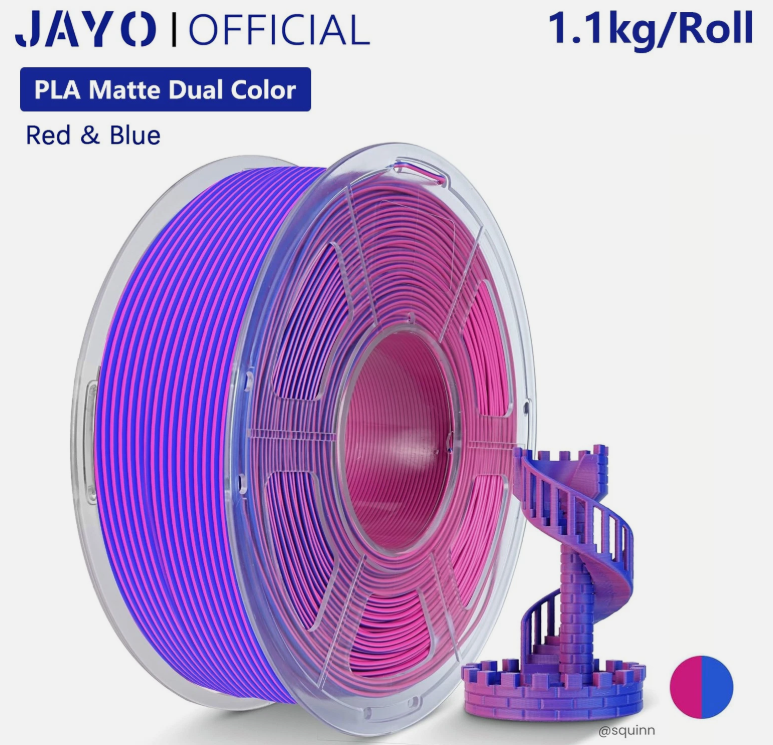 Jayo PLA Multi Color Dual/Tri/Quad Matte 1.75mm