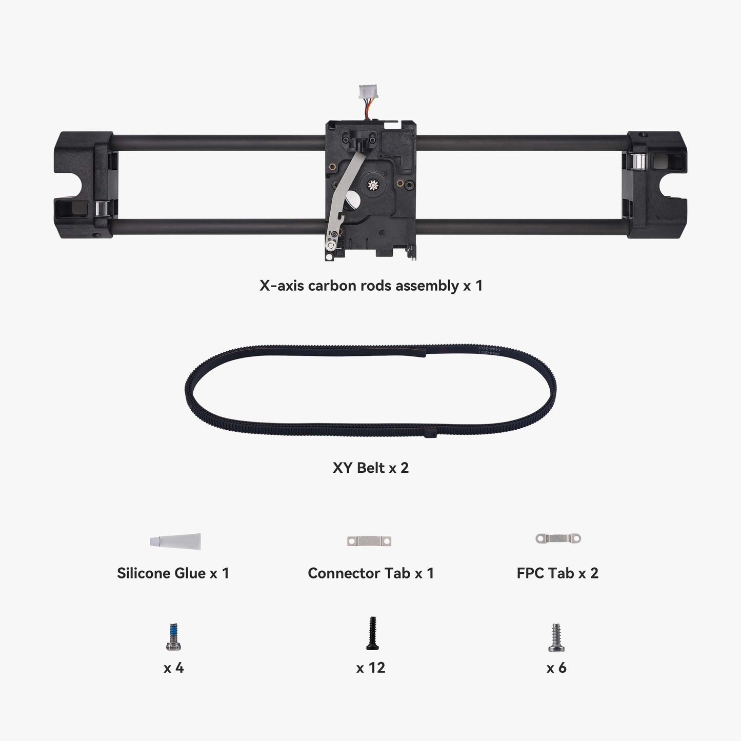X-Axis Carbon Rods Assembly P/X Series FAC003